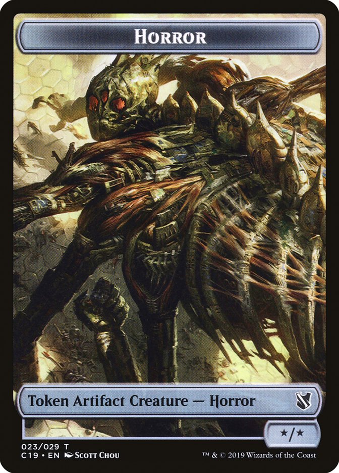 Horror Token [Commander 2019 Tokens] | Deep Dive Games St. Marys