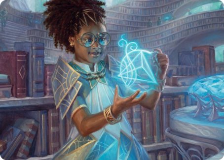 Zimone, Quandrix Prodigy Art Card [Strixhaven: School of Mages Art Series] | Deep Dive Games St. Marys