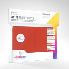 MATTE Prime Sleeves: Red | Deep Dive Games St. Marys