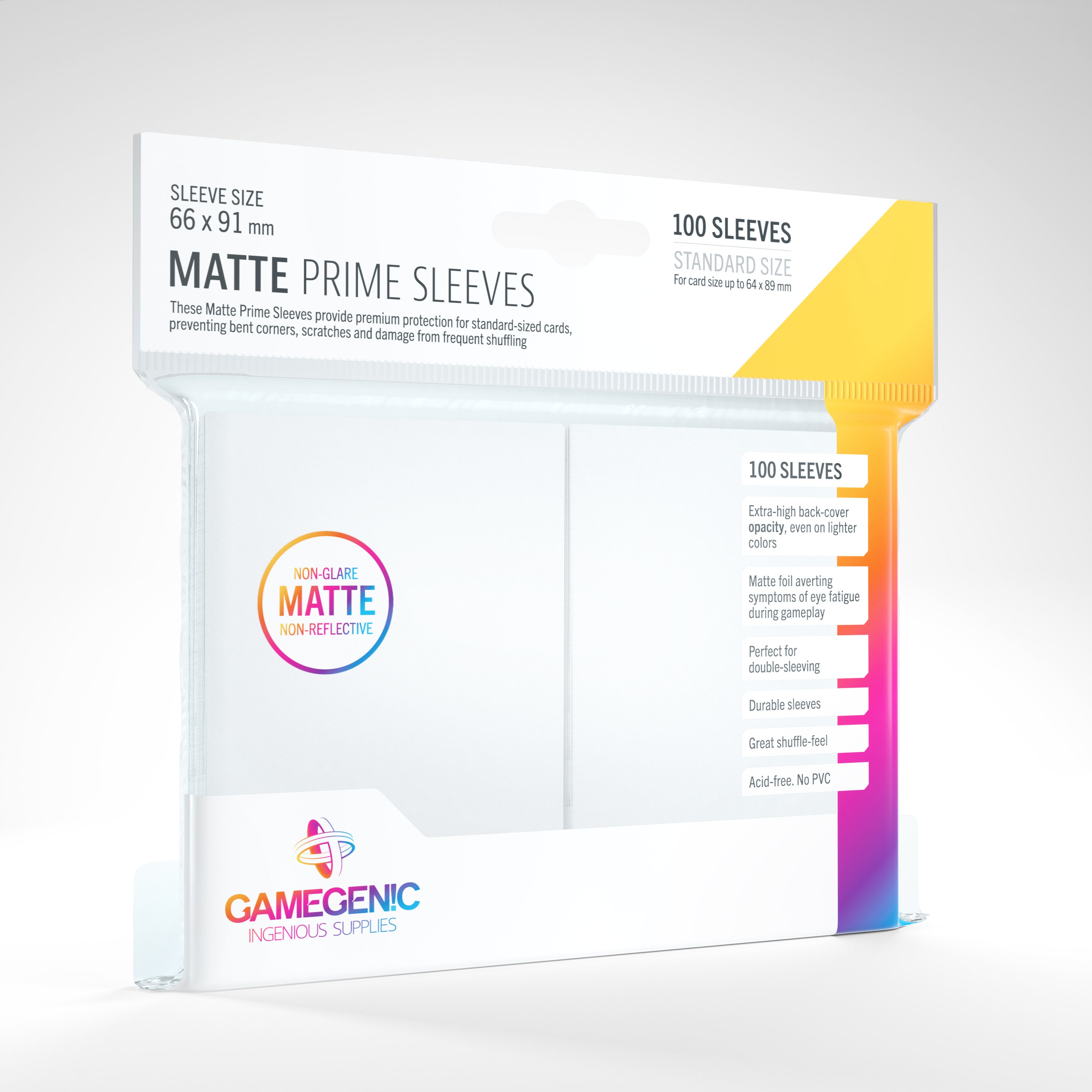 MATTE Prime Sleeves: White | Deep Dive Games St. Marys