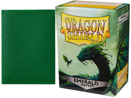 Dragon Shield 100ct Box Deck Protector Matte Emerald | Deep Dive Games St. Marys