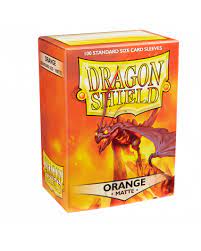 Dragon Shield 100ct Box Deck Protector Matte Orange | Deep Dive Games St. Marys