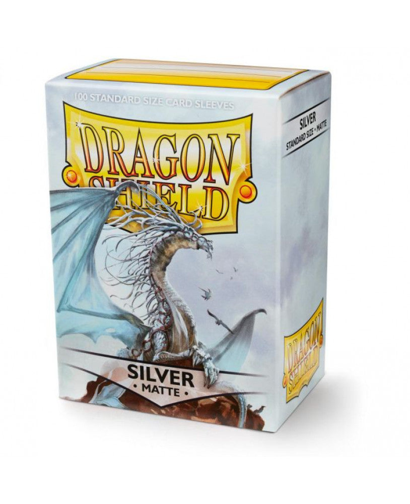 Dragon Shield 100ct Box Deck Protector - Silver | Deep Dive Games St. Marys