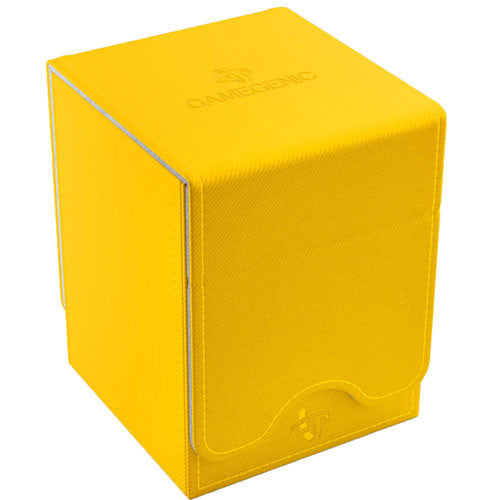 Squire 100+ Card Convertible Deck Box: Yellow | Deep Dive Games St. Marys