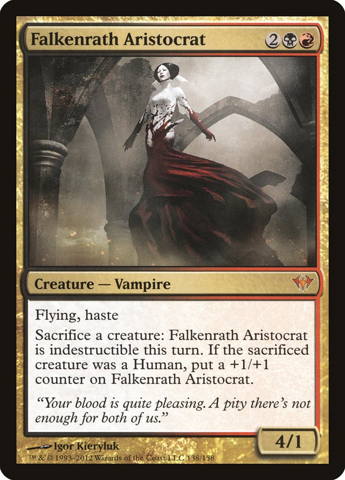 Falkenrath Aristocrat [Dark Ascension] | Deep Dive Games St. Marys