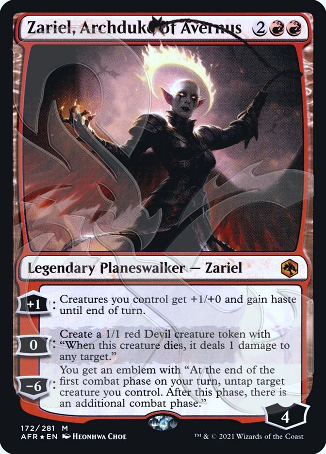 Zariel, Archduke of Avernus (Ampersand Promo) [Dungeons & Dragons: Adventures in the Forgotten Realms Promos] | Deep Dive Games St. Marys