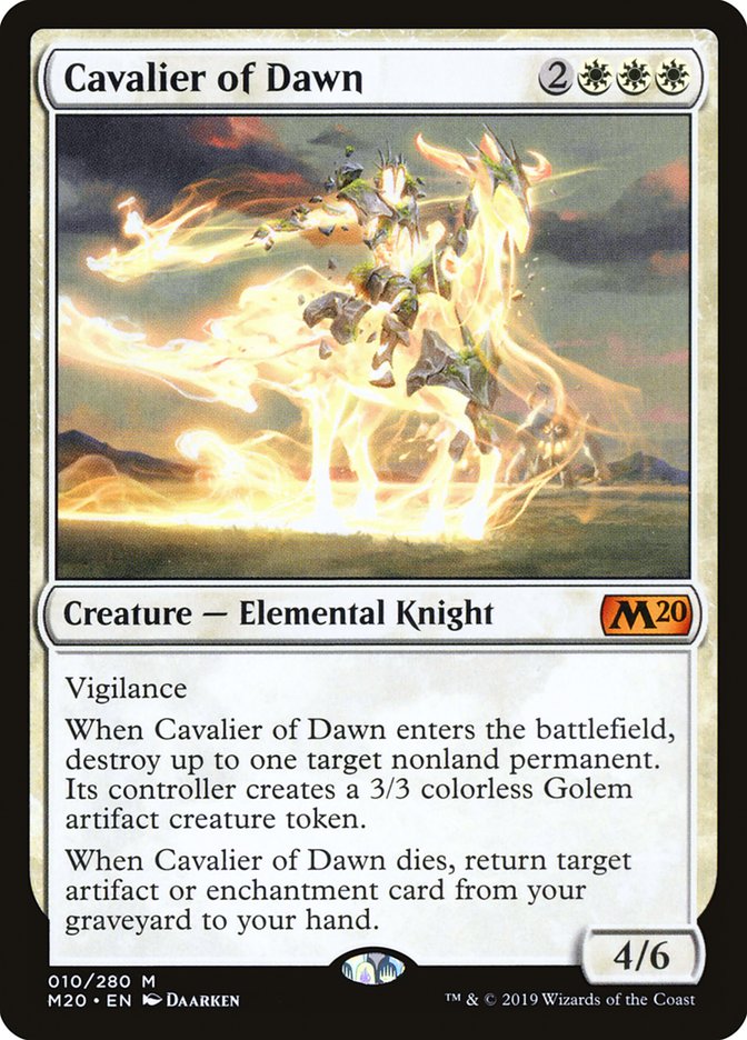 Cavalier of Dawn [Core Set 2020] | Deep Dive Games St. Marys