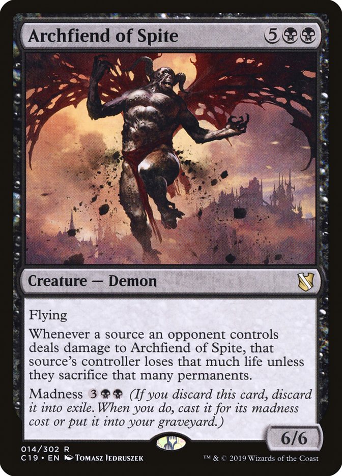 Archfiend of Spite [Commander 2019] | Deep Dive Games St. Marys