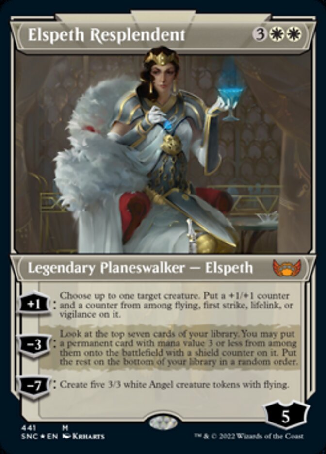 Elspeth Resplendent (Showcase Art Deco Foil Etched) [Streets of New Capenna] | Deep Dive Games St. Marys