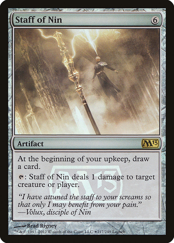 Staff of Nin [Magic 2013 Prerelease Promos] | Deep Dive Games St. Marys