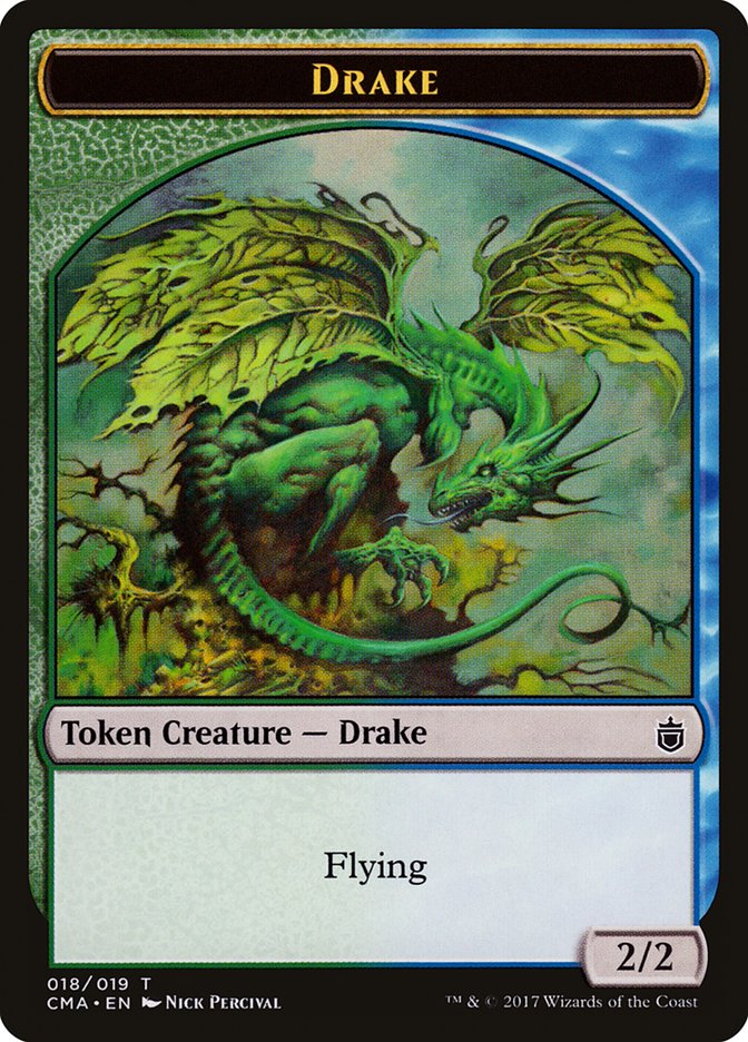 Drake Token [Commander Anthology Tokens] | Deep Dive Games St. Marys