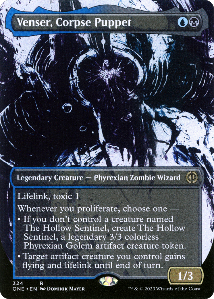 Venser, Corpse Puppet (Borderless Ichor) [Phyrexia: All Will Be One] | Deep Dive Games St. Marys