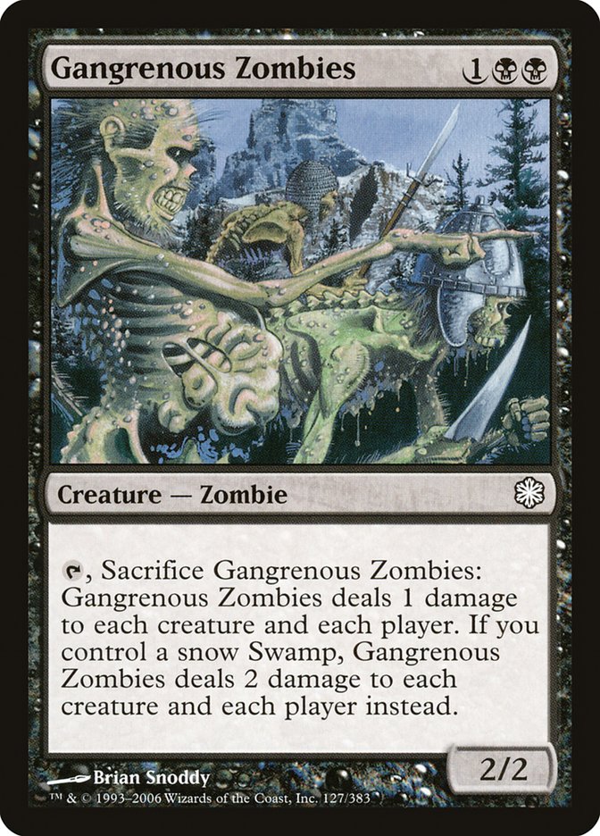 Gangrenous Zombies [Coldsnap Theme Decks] | Deep Dive Games St. Marys