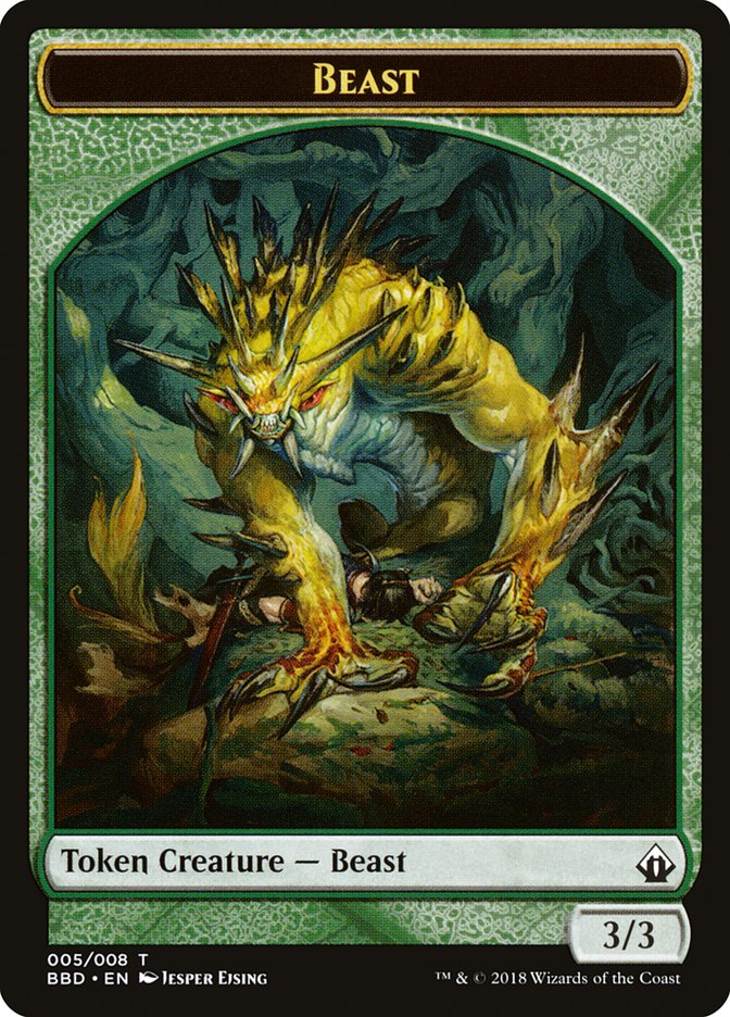 Beast Token [Battlebond Tokens] | Deep Dive Games St. Marys