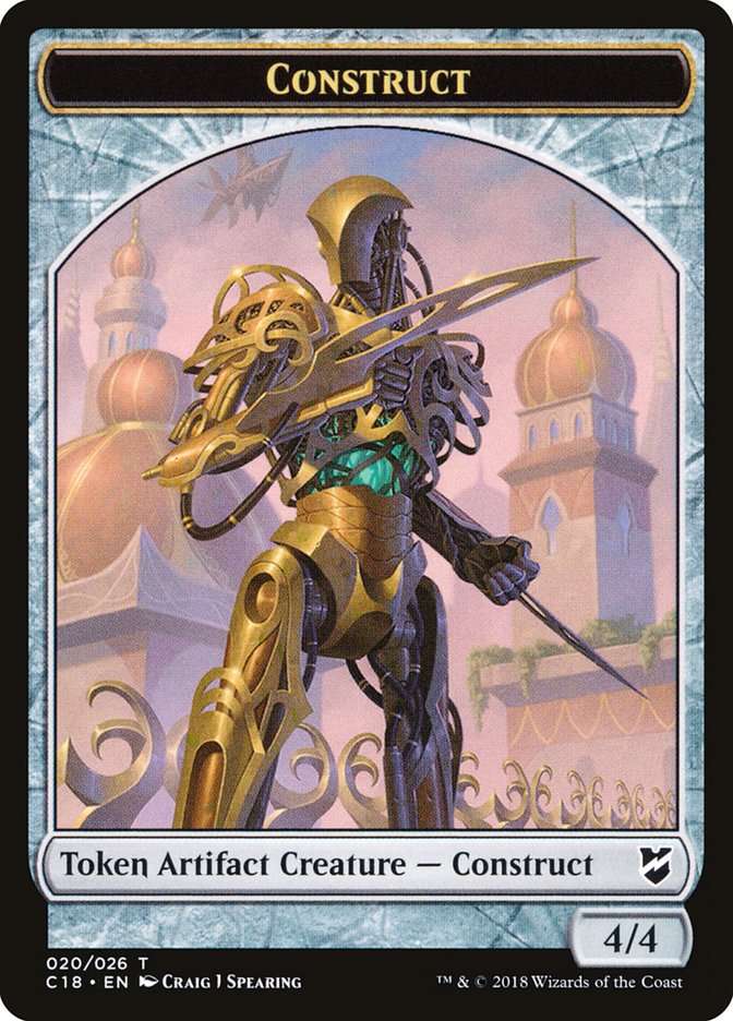 Construct Token (020/026) [Commander 2018 Tokens] | Deep Dive Games St. Marys