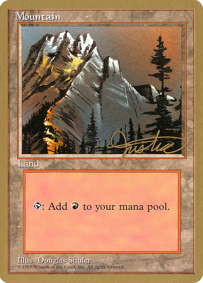 Mountain (mj373) (Mark Justice) [Pro Tour Collector Set] | Deep Dive Games St. Marys