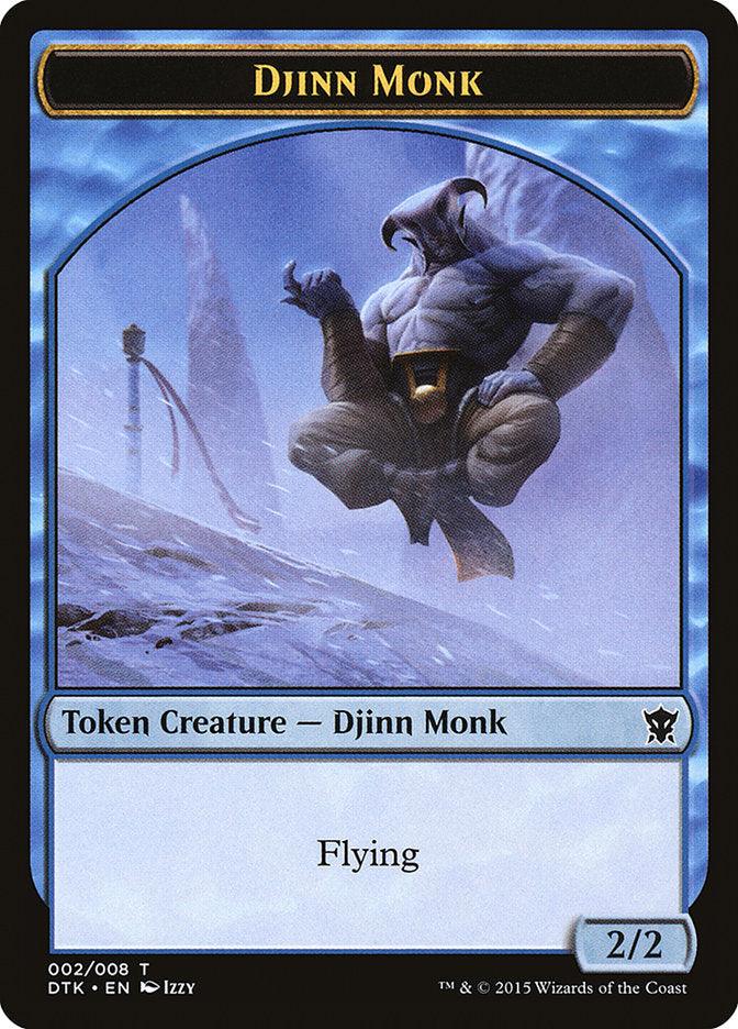 Djinn Monk Token [Dragons of Tarkir Tokens] | Deep Dive Games St. Marys