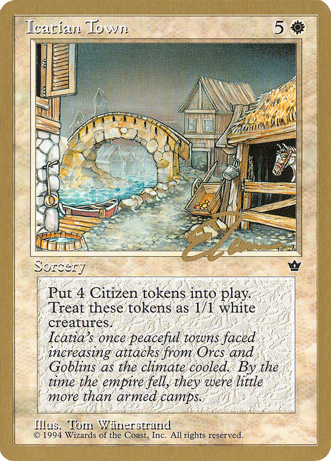 Icatian Town (Eric Tam) [Pro Tour Collector Set] | Deep Dive Games St. Marys