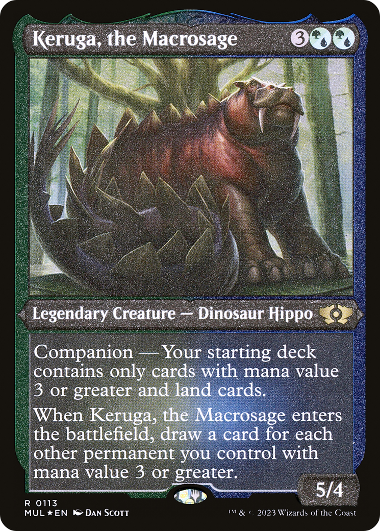 Keruga, the Macrosage (Foil Etched) [Multiverse Legends] | Deep Dive Games St. Marys