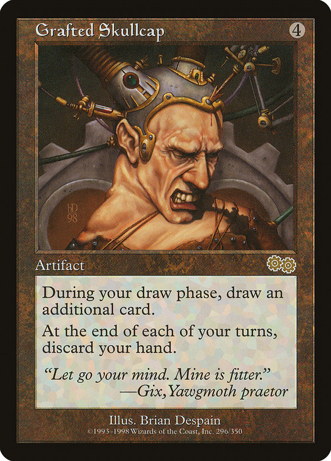Grafted Skullcap [Urza's Saga] | Deep Dive Games St. Marys