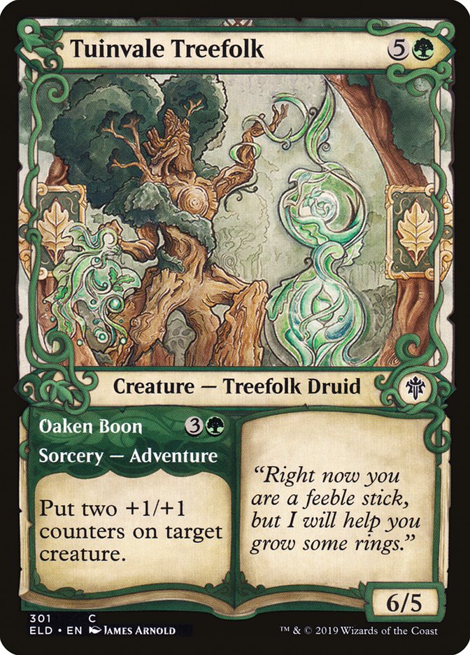 Tuinvale Treefolk // Oaken Boon (Showcase) [Throne of Eldraine] | Deep Dive Games St. Marys