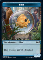 Fish // Dog Double-Sided Token [Streets of New Capenna Tokens] | Deep Dive Games St. Marys