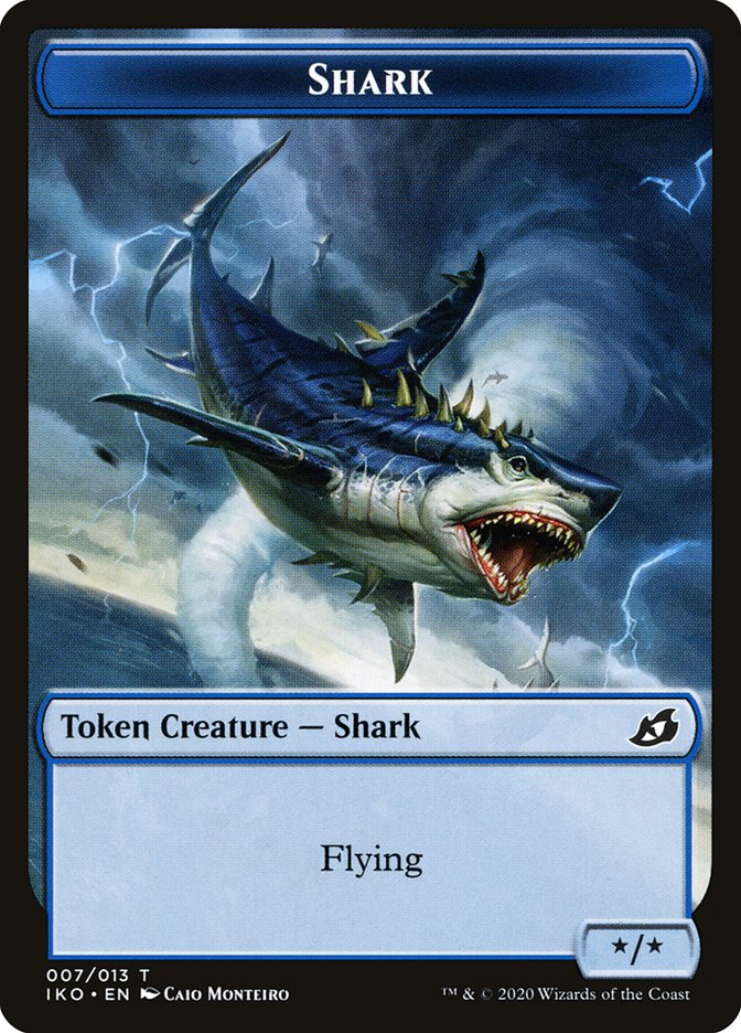 Shark Token [Ikoria: Lair of Behemoths Tokens] | Deep Dive Games St. Marys