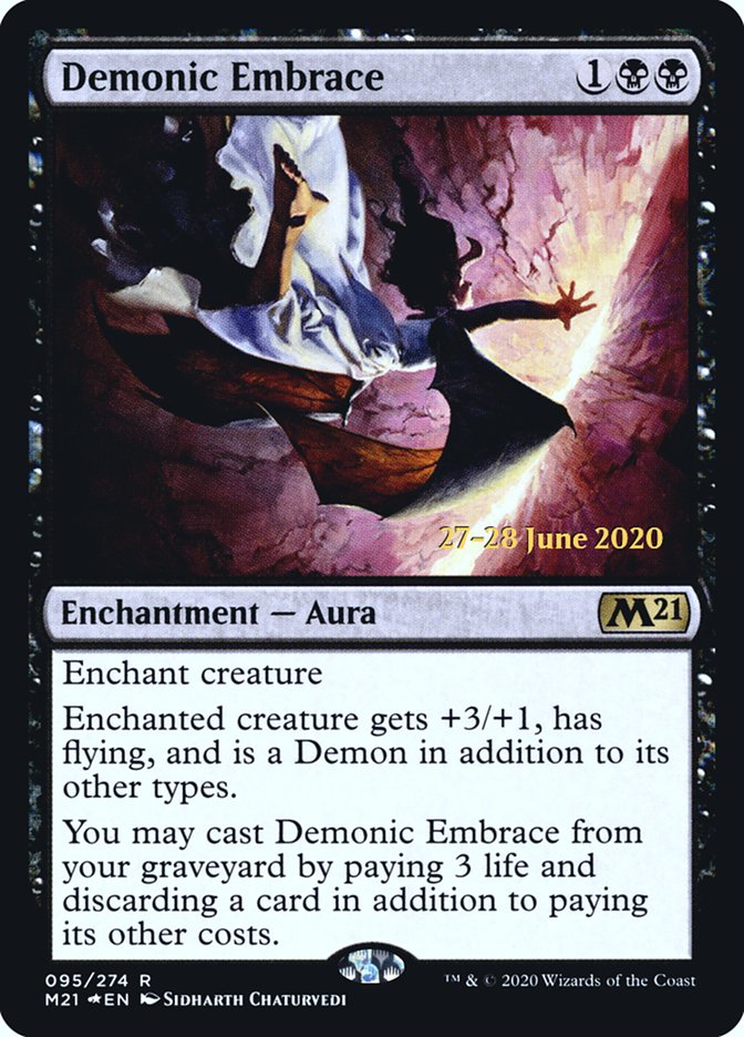 Demonic Embrace [Core Set 2021 Prerelease Promos] | Deep Dive Games St. Marys