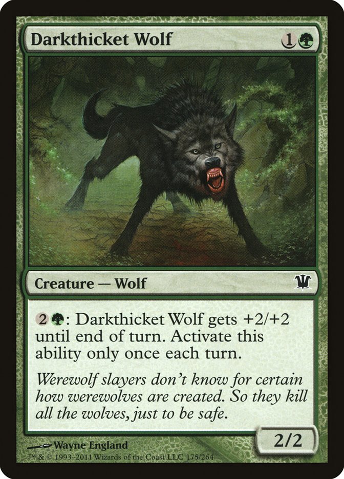 Darkthicket Wolf [Innistrad] | Deep Dive Games St. Marys