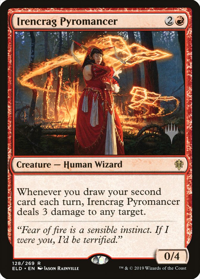 Irencrag Pyromancer (Promo Pack) [Throne of Eldraine Promos] | Deep Dive Games St. Marys