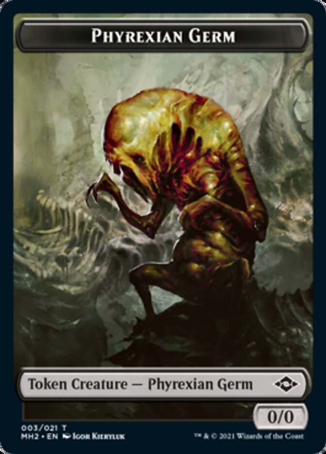 Phyrexian Germ Token [Modern Horizons 2 Tokens] | Deep Dive Games St. Marys