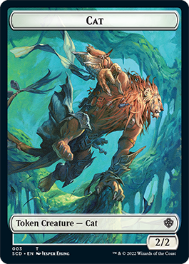 Saproling // Cat Double-Sided Token [Starter Commander Decks] | Deep Dive Games St. Marys