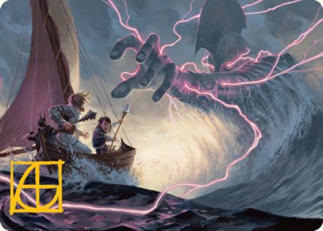 Hall of Storm Giants Art Card (Gold-Stamped Signature) [Dungeons & Dragons: Adventures in the Forgotten Realms Art Series] | Deep Dive Games St. Marys