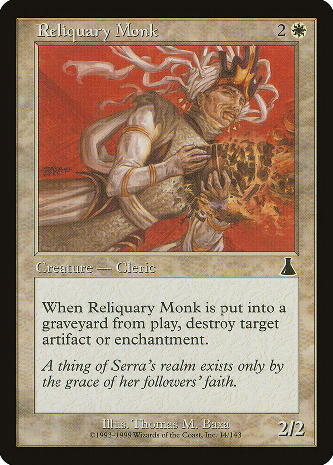 Reliquary Monk [Urza's Destiny] | Deep Dive Games St. Marys