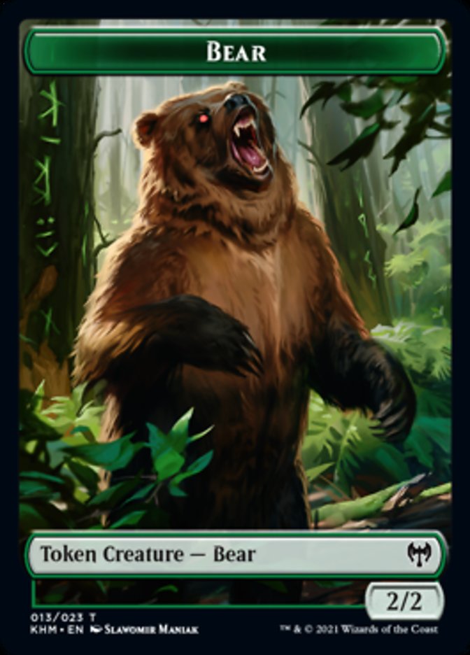 Bear Token [Kaldheim Tokens] | Deep Dive Games St. Marys