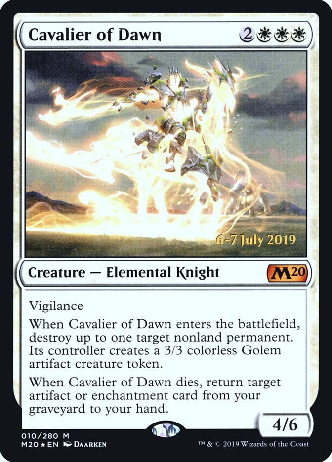 Cavalier of Dawn [Core Set 2020 Prerelease Promos] | Deep Dive Games St. Marys