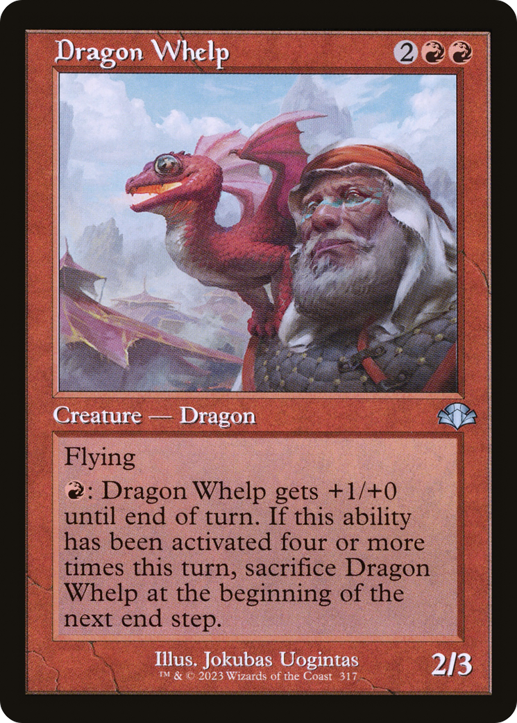 Dragon Whelp (Retro) [Dominaria Remastered] | Deep Dive Games St. Marys