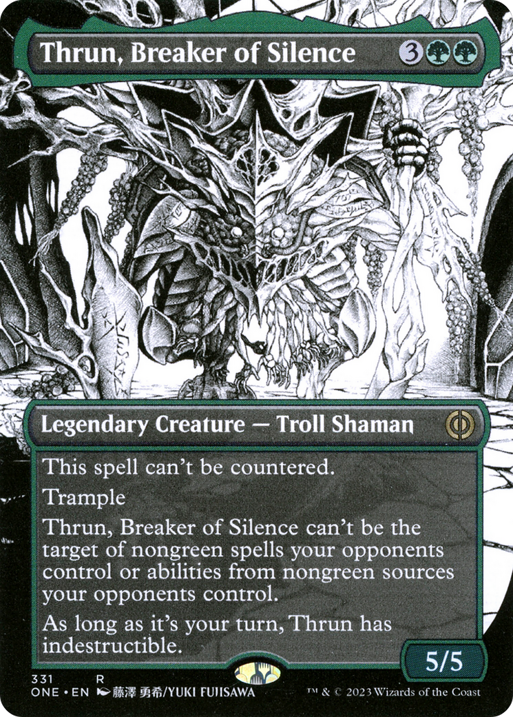 Thrun, Breaker of Silence (Borderless Manga) [Phyrexia: All Will Be One] | Deep Dive Games St. Marys