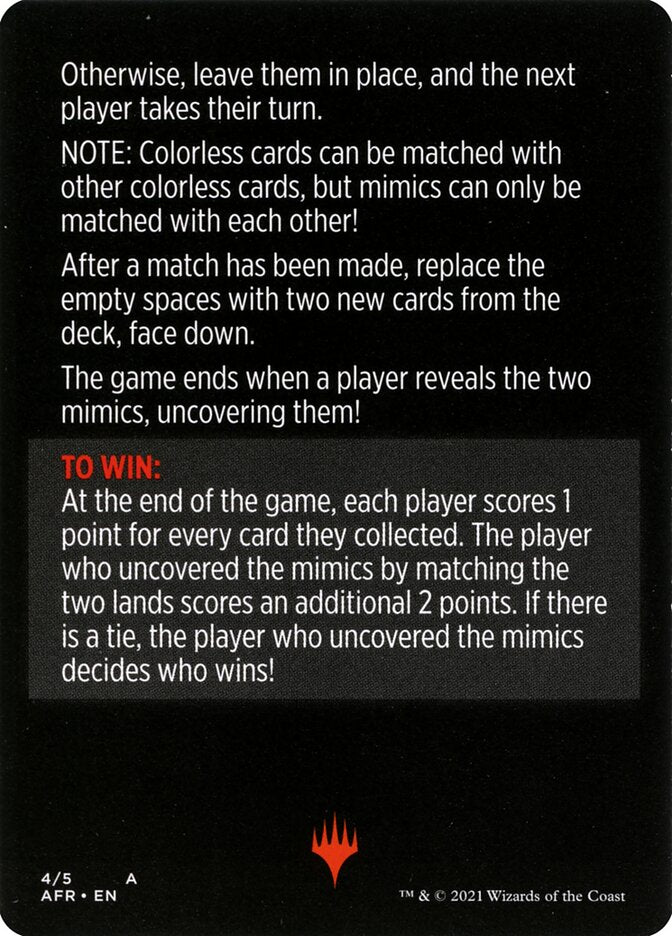 Mimic Match (Magic Minigame) [Dungeons & Dragons: Adventures in the Forgotten Realms Minigame] | Deep Dive Games St. Marys