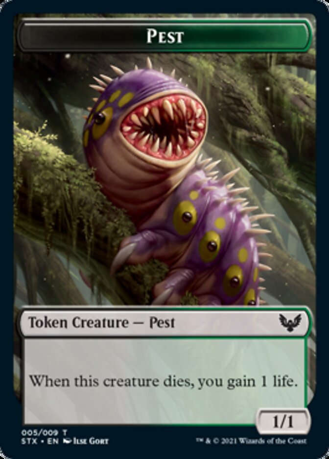 Pest Token [Strixhaven: School of Mages Tokens] | Deep Dive Games St. Marys