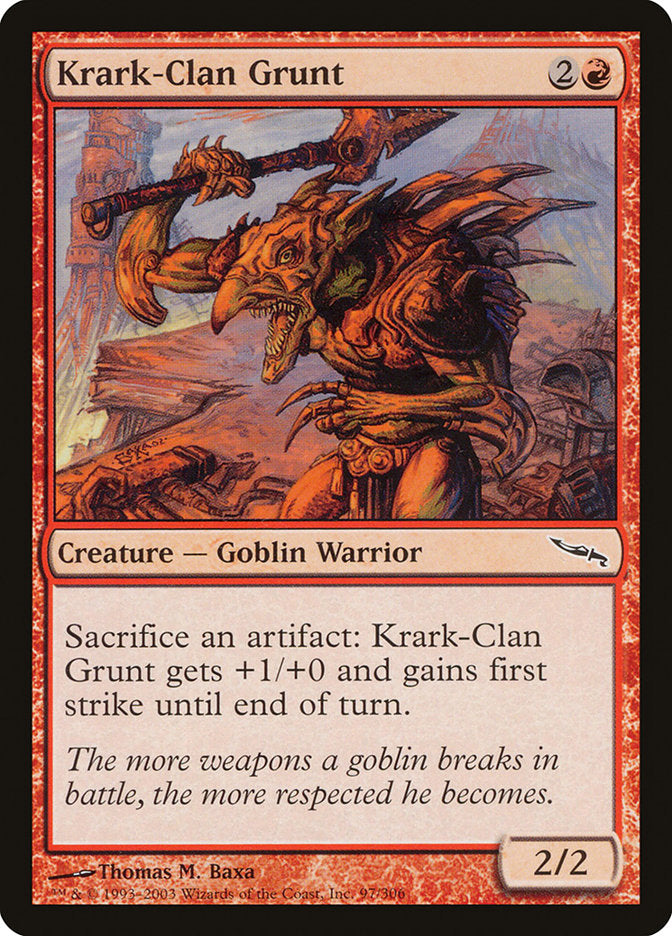 Krark-Clan Grunt [Mirrodin] | Deep Dive Games St. Marys