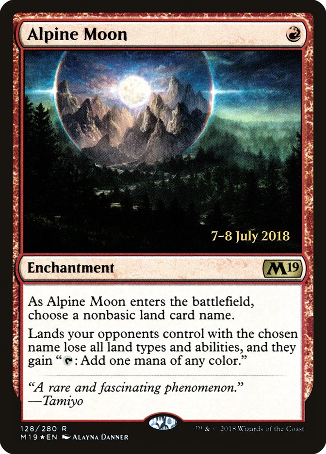 Alpine Moon [Core Set 2019 Prerelease Promos] | Deep Dive Games St. Marys