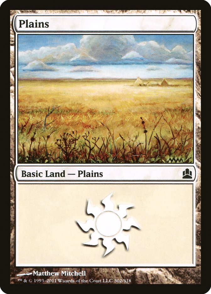 Plains (302) [Commander 2011] | Deep Dive Games St. Marys