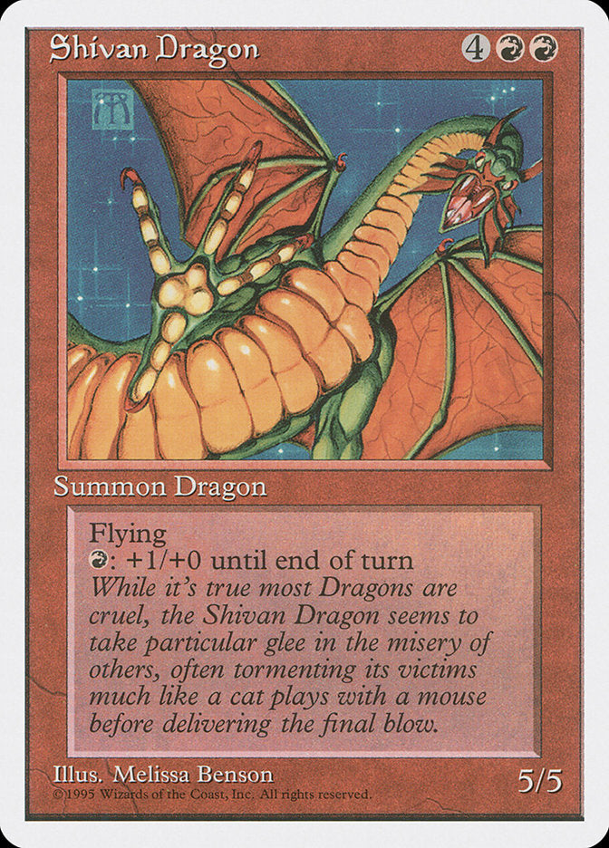 Shivan Dragon [Fourth Edition] | Deep Dive Games St. Marys