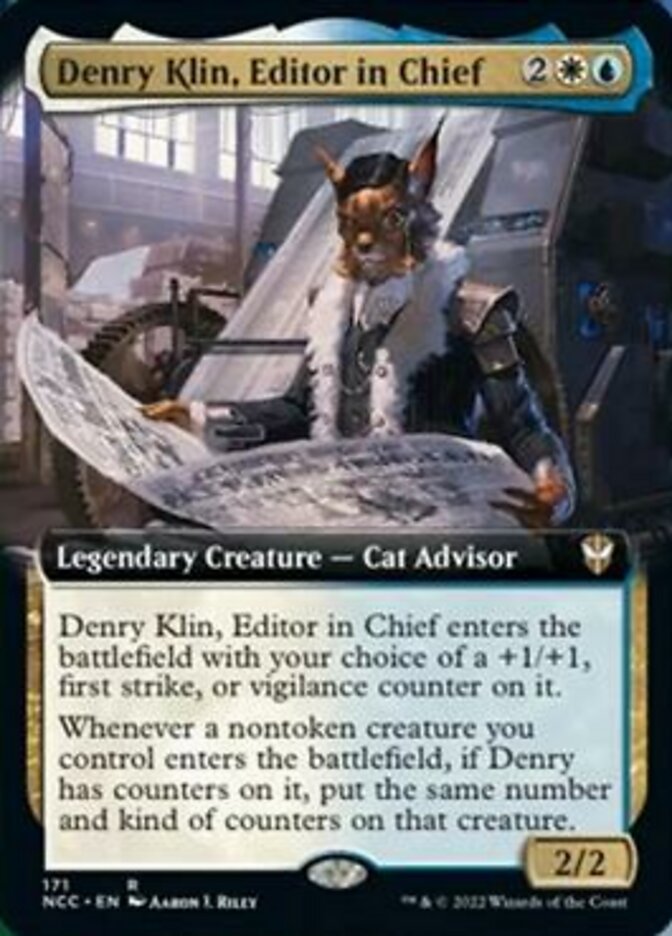 Denry Klin, Editor in Chief (Extended Art) [Streets of New Capenna Commander] | Deep Dive Games St. Marys