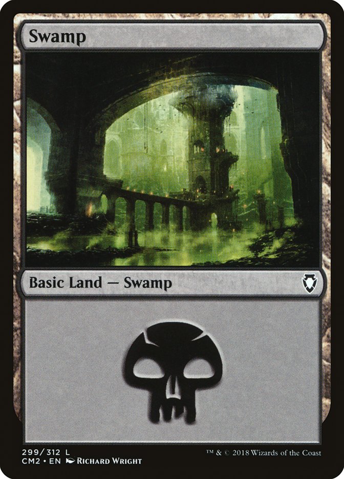 Swamp (299) [Commander Anthology Volume II] | Deep Dive Games St. Marys