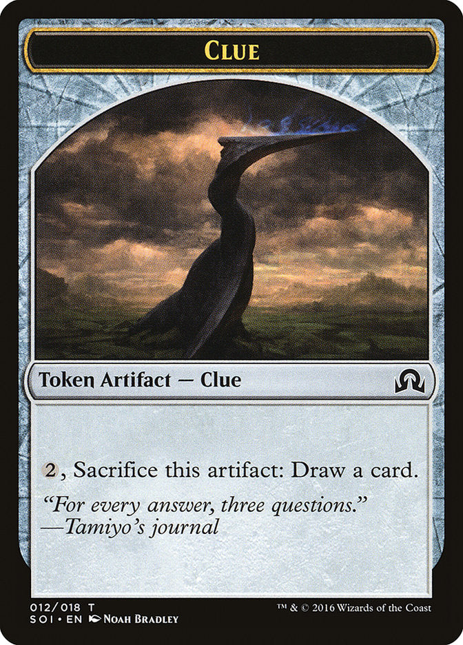 Clue Token (012/018) [Shadows over Innistrad Tokens] | Deep Dive Games St. Marys