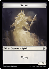 Spirit // Phyrexian Germ Double-Sided Token [Murders at Karlov Manor Commander Tokens] | Deep Dive Games St. Marys