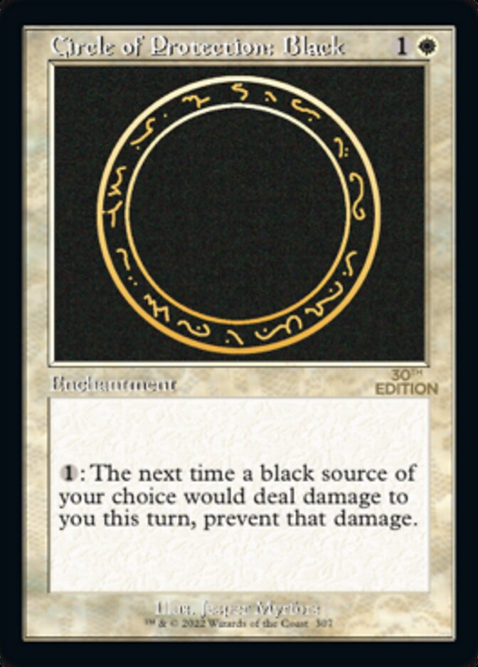 Circle of Protection: Black (Retro) [30th Anniversary Edition] | Deep Dive Games St. Marys