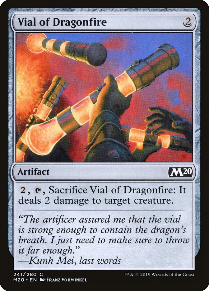 Vial of Dragonfire [Core Set 2020] | Deep Dive Games St. Marys